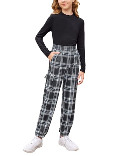 Image of Arshiner Girls 2 Piece Outfits Long Sleeve Pullover Jogger Pants Fall Winter Sweatsuits Tracksuit with Pockets for Kids