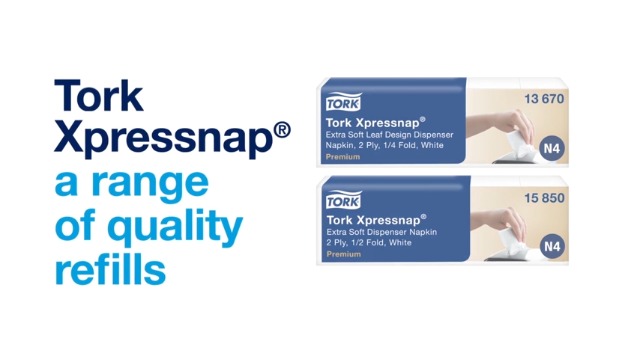 Tork 274002 Xpressnap Dispenser in alluminio per tovaglioli intercalati, sistema N4, 20,9 cm x 17,8 cm x 15 cm (altez. x largh. x profon.), colore alluminio