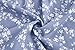 Poploli Girls Summer Dress Kids Floral Square Neck Puff Sleeve A-Line Midi Dresses Blue