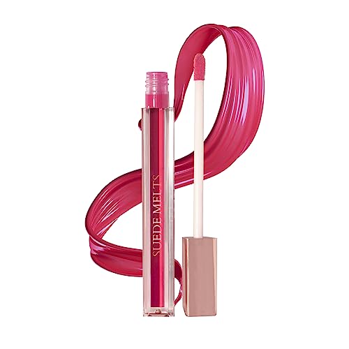 Image of Bergamot Beaute Matte Liquid Lipstick Suede Melts Non Transfer, Waterproof, Kiss Proof Long Lasting Upto 8 + Hours For Women 2.1ml (Rose Spell)