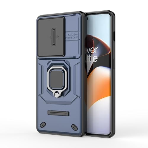 Image of CamShield Pro Case with Slide Camera Protection and 360 Protection Ring Stand Bumper Back Case Cover for OnePlus 11R 5G (Blue)