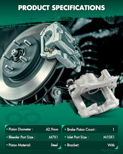 Image of SCITOO 19B3407 Rear Right Disc Brake Caliper Assembly w /Bracket For Lexus For GS300 2006,For Lexus For IS250 2010 2013