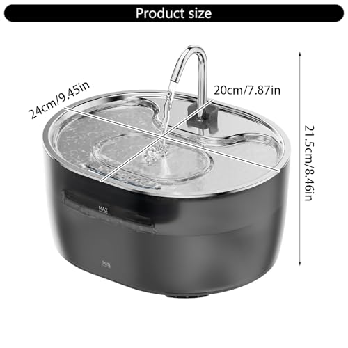 Fuente Automática para Gatos con Boquillas de Acero miniatura 5