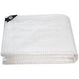 30Ft x40Ft Clear Greenhouse Plastic Covering, 16Mil Thickness Heavy Duty Clear tarp for Chicken coop, Greenhouse Plastic sheeting with Hemmed Edges & preinstalled Grommets.