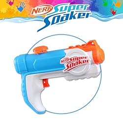 Nerf Super Soaker Piranha Toy Water Blaster – Trigger Action, Pichkari for 6 Year Old Kids, Branded Toy Pichkari for Holi Festival