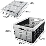 Stimo 3x Klappbox 45L faltbare Transportbox 54x40x26cm klappbar und stapelbar Einkaufskiste bis 20kg