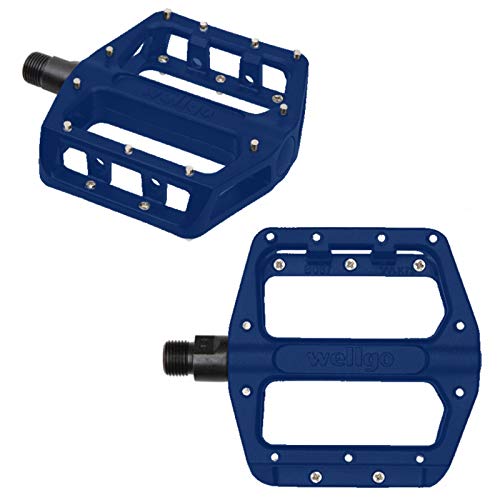 Wellgo B087U 9/16'' Legering Platform BMX/ATB Pedaal, Fiets Accessoires - Blauw