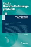 Deutsche Verfassungsgeschichte: Band 2: Vom Rheinbund bis Weimar (1806 bis 1934) (Springer-Lehrbuch)