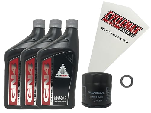 Cyclemax Oil Change Kit compatible with 1998-2023 Honda VT750 Shadow