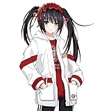 RUIBOCOS Date a Live Tokisaki Kurumi Impression Coat T-Shirt Trousers Casual Daily Costume Unisex (T-Shirt,2XL)