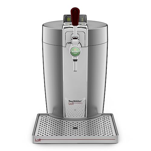 Krups Beertender Machine bière pression, Fûts de 5 L, Témoin lumineux, Bière fraîche, Installation facile, Indicateur température, Indicateur volume restant, Loft Edition Silver VB700E00