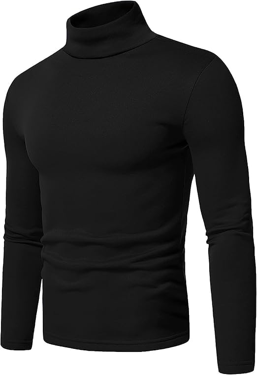 Herren Rollkragen Langarmshirt - Winterpullover Pullover für Männer - Bild 1 von 20