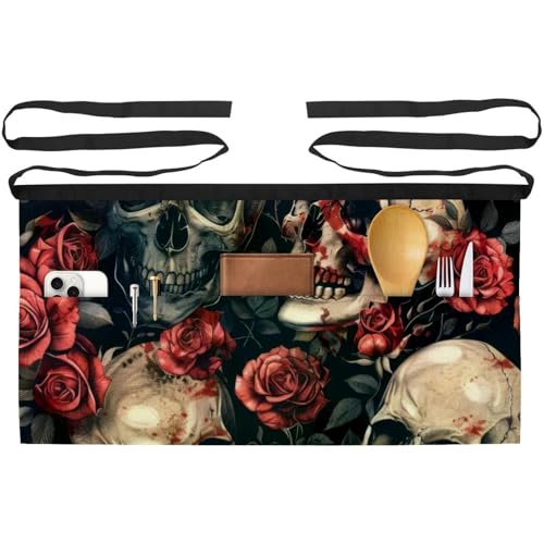 Demi-tablier de cuisine à 3 poches lot de 3 pour ranger vos ustensiles
