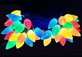 MXTCLM C9 Christmas 50 LED Strawberry String Lights, 35ft Multicolor C9 Lights for Outdoor, Indoor, Garden, Yard, Home, Party, Christmas Tree Decorations (Multicolor)