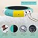 COOLWAVE Inflatable Water Trampoline for Lake 10 FT Floating Water Trampoline for Adults with 4-Step Rope Ladder and Mooring Ropes (Yellow-Green, 10FT)