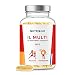 Multivitaminico Multiminerale | 25 Vitamine e Minerali con Zinco, Magnesio, Coenzima Q10, Vitamina A,B,C,D3,E,K2 | Integratore Multivitaminico Completo per Uomo e Donna | 90 Capsule | Nutri&Co