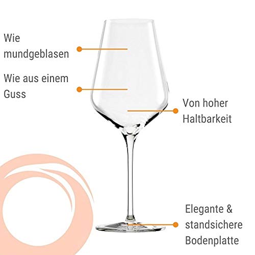 Stölzle Lausitz Quatrophil Rotweingläser 568ml, 6er Set