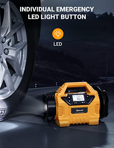 Astroai Cordless Tire Inflator Portable Air Compressor For Car Tire Pump 160Psi With Hd Screen, 3 Power Sources & Dual Powerful Motors, Heavy Duty Air Pump Inflation/Deflation Father Day Gifts #TOP7