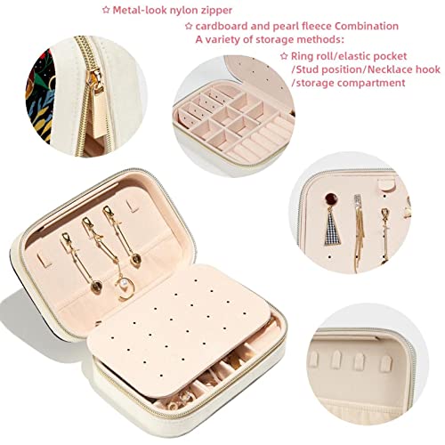 Boîte à bijoux voyage coq et poulet pour bagues et boucles