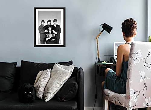 zig zag Poster encadré The Beatles 3 groupe de rock – Cadeau pour les amateurs de musique – Taille L (50,8 x 35,6 cm) - Les Beatles, Paul McCartney, John Lennon, RIngo Starr, George Harrison zig zag Poster encadré The Beatles 3 groupe de rock - Cadeau pour les amateurs de musique - Taille L (50,8 x 35,6 cm) – Image 3
