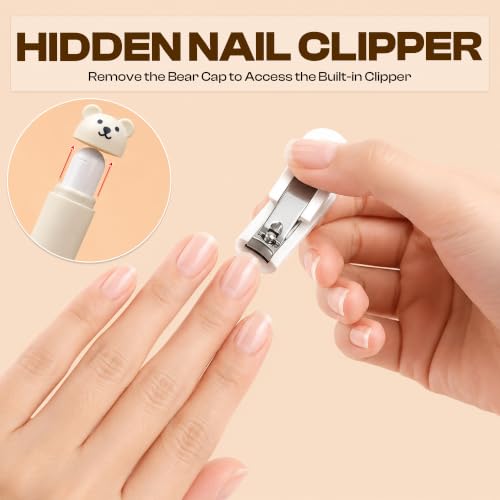 Image of Baby Nail Trimmer Rechargable | New Born Essentials | Baby Nail Cutter New Born 0-12 Months | 6 Filer Heads Adjustment |1 Year Warranty |Teddy Paw