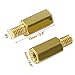 uxcell 50 Pieces M3 9+4mm Hex Standoff Spacer Male to Female Thread Brass Spacer Standoff Hexagonal Spacers Standoffs Screws Nuts for PC PCB Motherboard