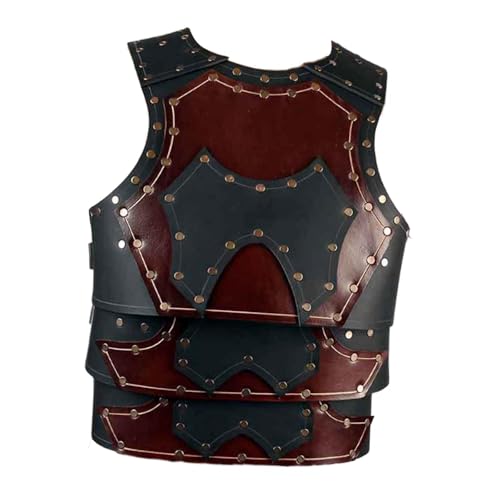 Coraza medieval con remaches y ajuste manual perfecta para recreaciones de época y ferias