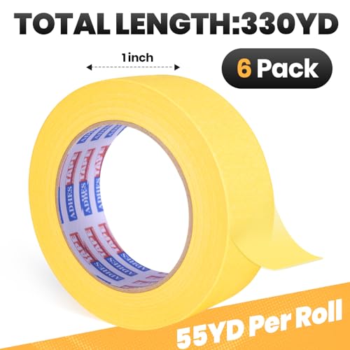 Image of ADHES Yellow Painters Tape Yellow Masking Tape