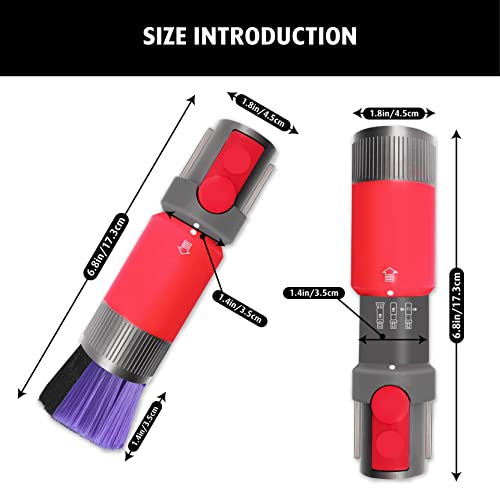 Image of Scratch-free Dusting Brush Attachment Replacement Compatible with Dyson Outsize V7 V8 Cyclone V10 V11 V12 Detect Slim V15 Detect Vacuum Cleaner