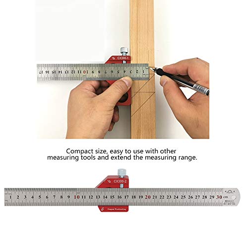 Regla de Ángulo Ajustable de Aleación de Aluminio 300mm miniatura 6