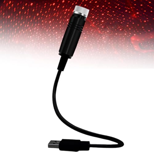 star night projector lamp - usb led light | romantic starlight projection with flexible neck design, portable galaxy atmosphere decoration for car bedroom living room party camping home interior