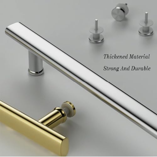Poignée de porte push-pull en acier pour optimiser l'espace d'une salle de douche