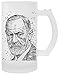 Siegmund Freud Porträt kubek przezroczysty do piwa
