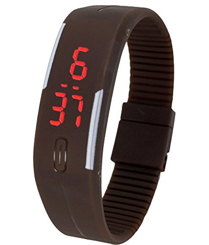 S S Traders - Digital LED Bracelet - Adjustable Band - Scratch-Less Display Watch for Girls/Boys Women/Men -Jelly Slim Silicone Sports Led Smart Band Watch (Grey) (B01MZ39YCM) Amazon Price History, Amazon Price Tracker