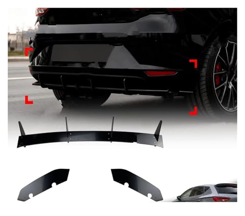 Diffuseur de pare-chocs arrière Seat Leon 3 MK3 modification externe spoiler lèvre 2013-2016