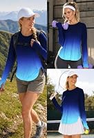 Alaroo Long Sleeve Tops for Women Fitness Clothing UPF 50+ Blue Gradient M — image 6