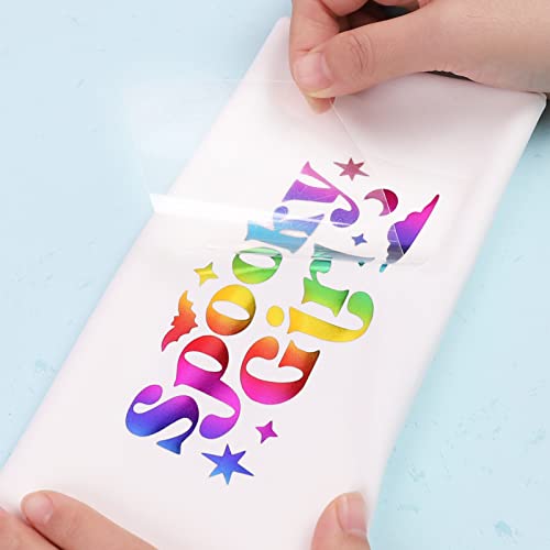 Wrapxpert Htv Heat Transfer Vinyl Bundle,20 Sheets 12"X10" Iron On Transfer For Tshirts In Assorted 19 Colors Heat Vinyl With Rainbow Htv Vinyl Sheets #TOP6