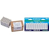 Eneloop Panasonic BK-4MCA24/CA AAA 2100 Cycle Ni-MH Pre-Charged Rechargeable Batteries 24 Pack & BK-3MCCA12FA AA 2100 Cycle Ni-MH Pre-Charged Rechargeable Batteries, 12 Pack