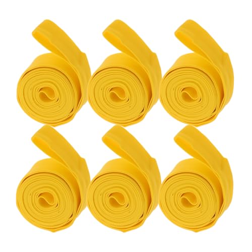 BRIGHTFUFU Bike Tire Rim Strip Puncture Proof Liner Pad 6pcs Bike Tire Tape Rim Protector for Bicycle Easy Install