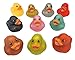 Zugar Land Colorful Glitter Rubber Duckies (2