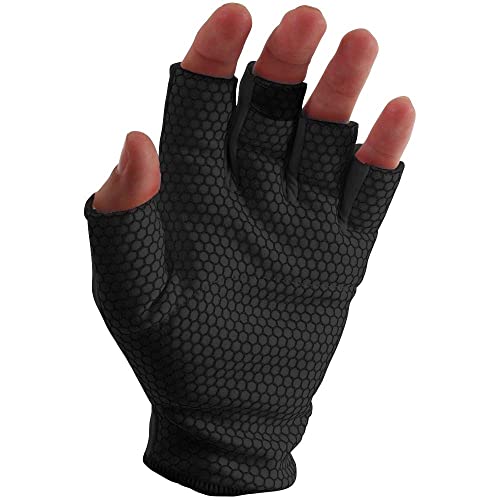 omtex Cricket Finger Cut Catching Fielding Batting Gloves Sweat Absorbent to Enhance Grip and Durability- Black - Medium 8 41uIAuAnvXL