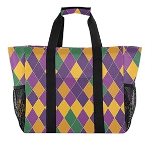 Sanluoli Torba Podróżna na Ramię Wzór Rombowy