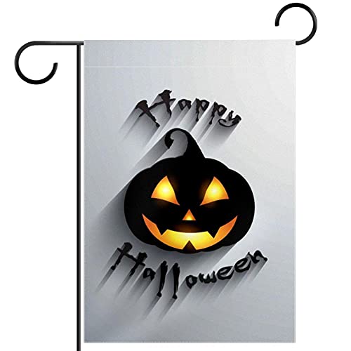 Drapeau de bienvenue jardin Halloween double face durable