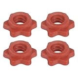 YELARXI Dumbbell Collars, Barbell Spin Lock Hex Nuts Anti Slip Weight Lifting Clip 1