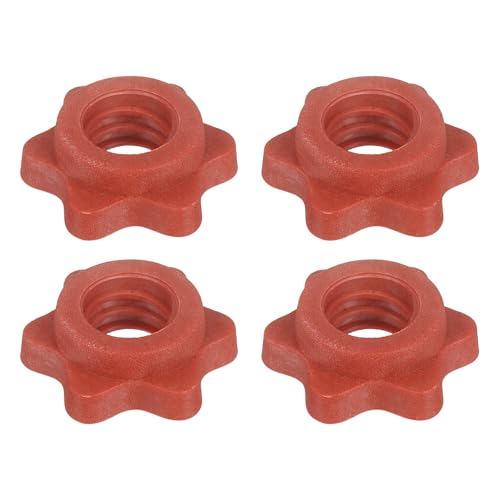 YELARXI Dumbbell Collars, Barbell Spin Lock Hex Nuts Anti Slip Weight Lifting Clip 1