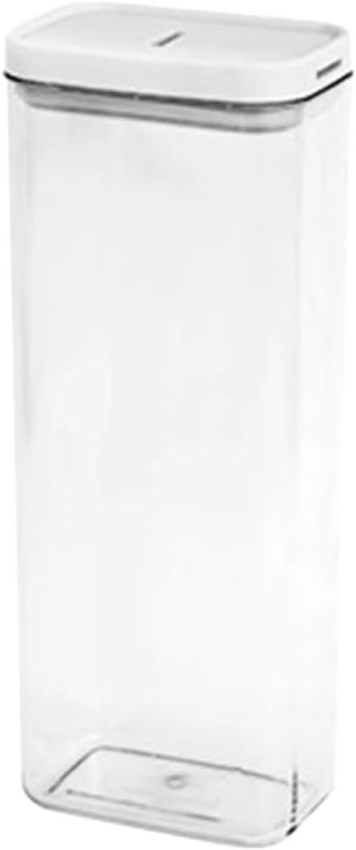 SEWACC Spaghetti Noodle Container 1800Ml Large Airtight Pasta Storage Canister with White Lid Food-Grade Sealed Organizer for Kitchen Pantry and Refrigerator