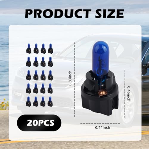 Kit 20 Lámparas Halógenas Azul para Tablero de Auto miniatura 2