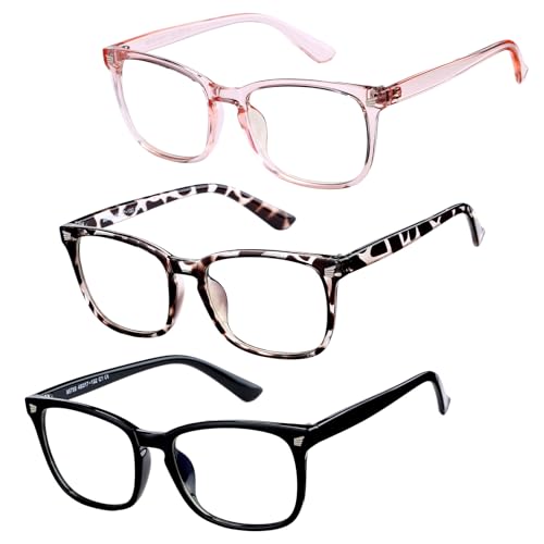 Image of Hycredi Kids Blue Light Blocking Glasses for Boys & Girls, Square Frame | Lightweight Eyewear For Daily Screen Time, Ideal For Computers, Gaming, Tablets And Phones With Comfortable Lenses