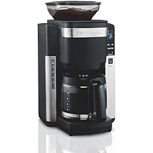 Hamilton Beach 45400 12 Cup Programmable Coffee Maker, Automatic Grounds Dispensing for Pre-Ground Coffee, Black