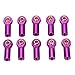 RC Link Rod Ends 10pcs Aluminum M3 RC Link Tie Rod End Ball Joint Head Holder Linkage Part(Purple)